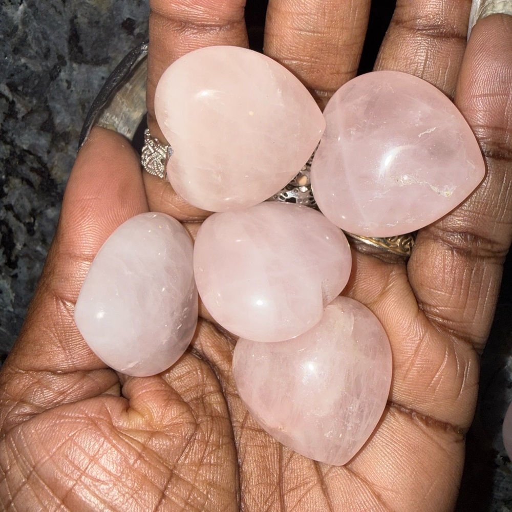 Rose Quartz Heart Bundle Set - RQHEARTSET - Picture 3 of 4